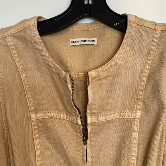 Ulla Johnson Light Ochre Long Sleeve Zipper Jumpsuit Size 0 - Picture 3 of 10